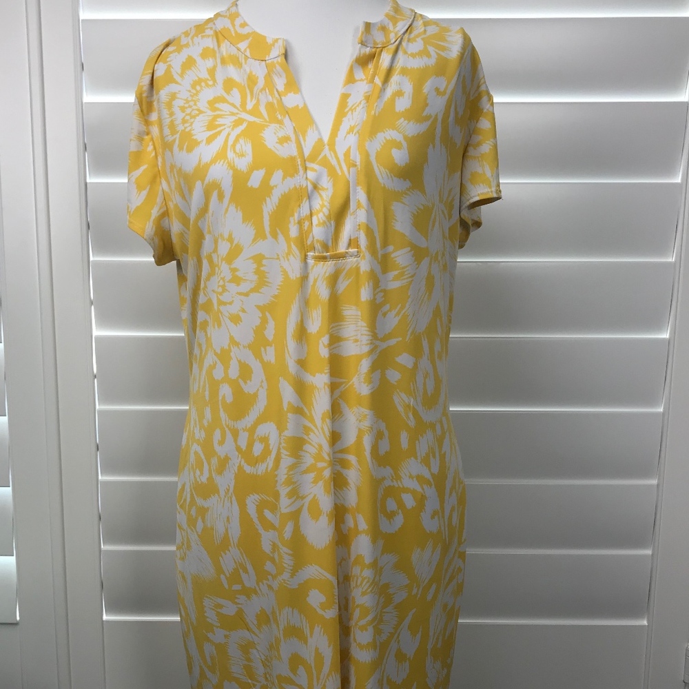 Chico's Size 3 Sunshine Bliss Alanis SS Dress